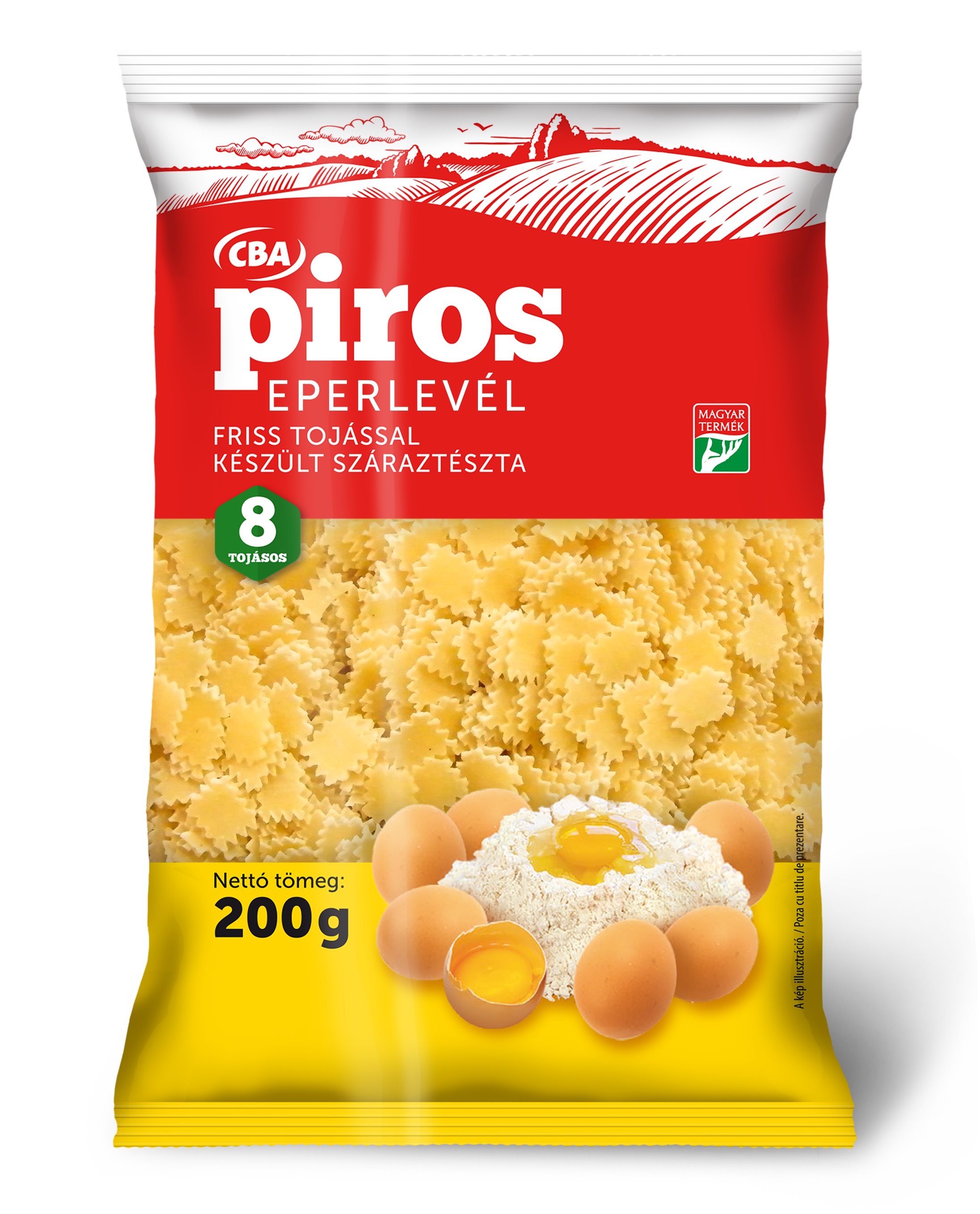 CBA Piros 8 tojásos Eperlevél 200g